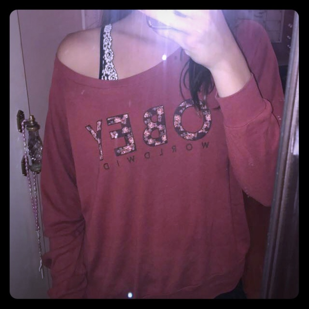Floral Obey Crewneck